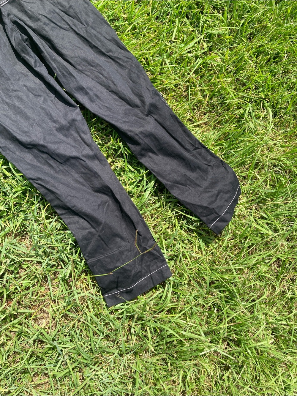 Dickies Black Short-Sleeve Work Jumpsuit with Contrast Stitching - Picture 10 of 11